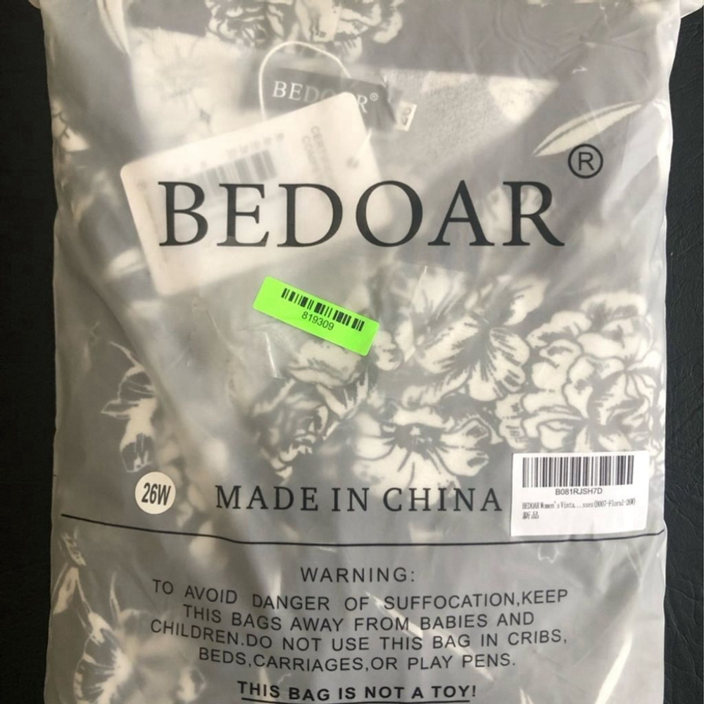 BEDOAR Floral Midi Dress Tie Front Size 26W NWT - Picture 3 of 7